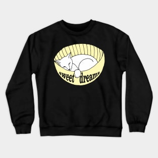 cat sweet dreams Crewneck Sweatshirt